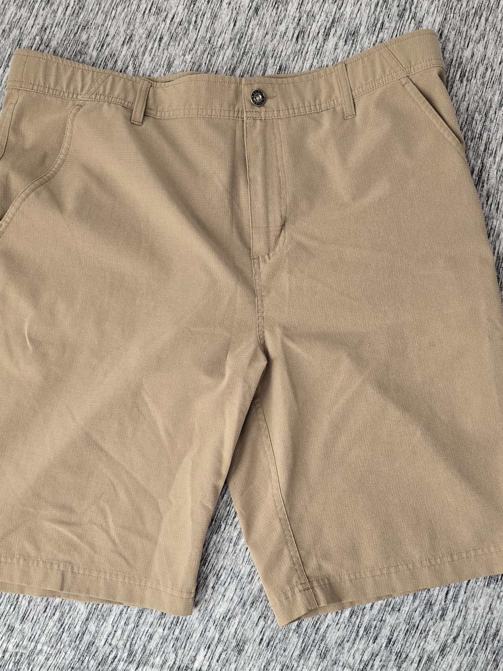 Gerry Weber Men's Khaki Flat-Front Shorts